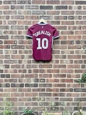 ASTON VILLA 2018/2019 HOME FOOTBALL SHIRT - #10 GREALISH - SMALL BOYS
