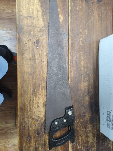 Vintage disston hand saw - hand, tool