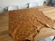Distressed tan leather cowhide - leather,