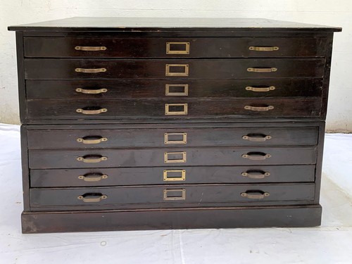 Antique drawer wooden map - drawer,