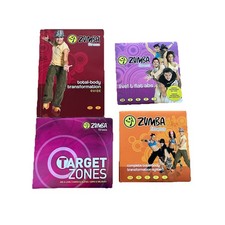 ZUMBA FITNESS LIVE! & FLAT ABS +COMPLETE BODY TRANSFORMATION SYSTEM 7 DVDs BOOK