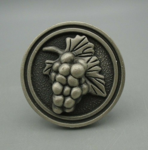 Gun metal silver grape bunch - metal,