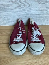 The Green Flash Shoe Company Dunlop Red Canvas Shoes UK Size 3 