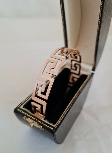 Antique 9ct rose gold slave - rose,