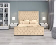 Elegant Alton Bed Frame in Luxury Turin Fabric Upholstered Double Bed King 6ft