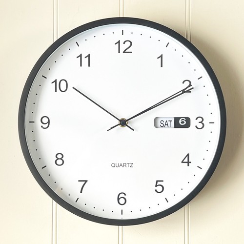 Wall clock with - clock, and
