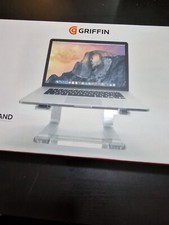 GRIFFIN ELEVATOR DESKTOP STAND FOR LAPTOPS & MACBOOK - SILVER/CLEAR - GC16034-2