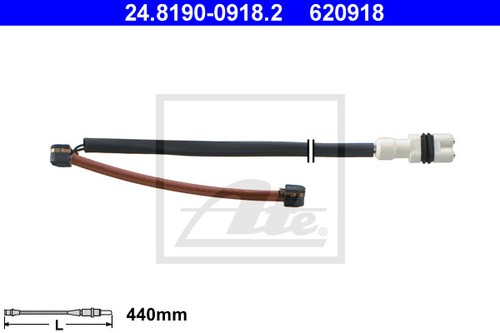 New warning contact brake pad - warning,