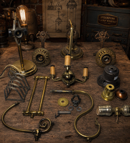 Antique brass cast metal - antique, &