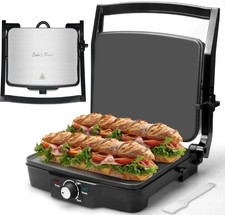 Baker's Friend Panini Press Sandwich Maker, Griddle Press, Electric Griddle... 
