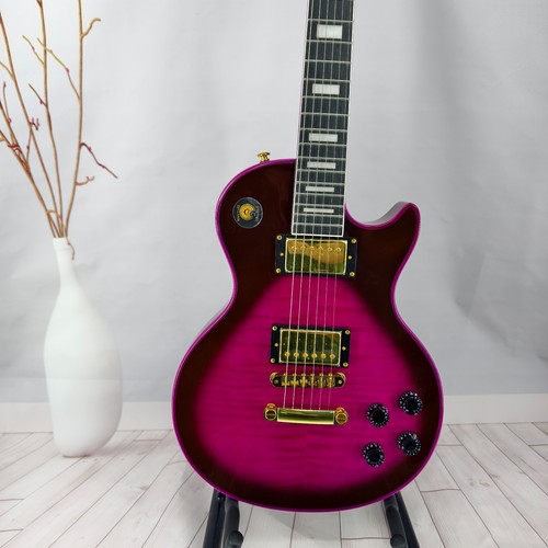 Electric guitar purple - lp,