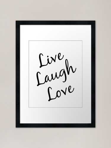 Live laugh love framed art - live,