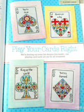 PLAYING CARDS DESIGNS. 4 CROSS