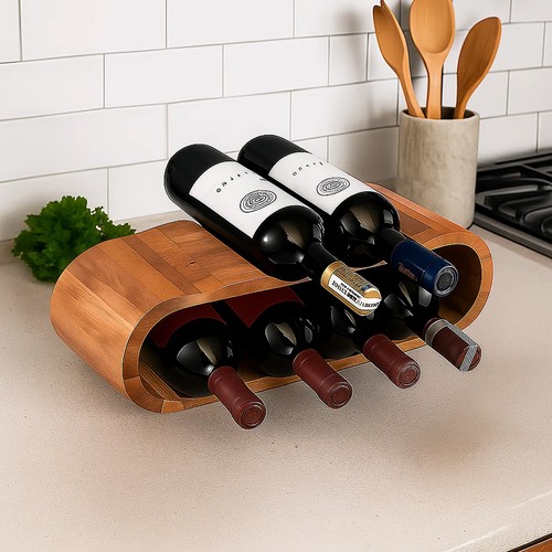 Freestanding wood wine - freestanding,