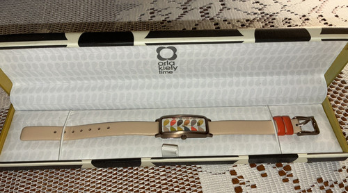 Orla kiely time - leather, strap