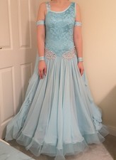 Ladies turquoise ballroom