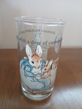 Vintage Peter Rabbit  Drinking Glass.
