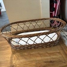 Large vintage Wicker Moses basket