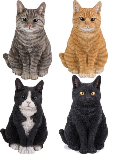 Cat sitting lifelike - cat,