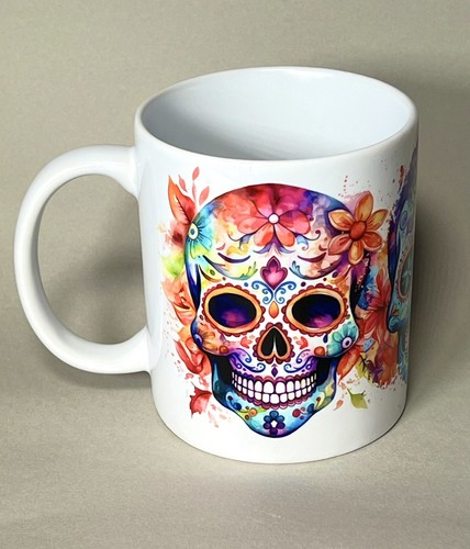Candy sugar skull mug - candy,