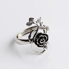 925 Sterling Silver Rose Leaf