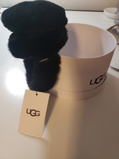 UGG AUSTRALIA BLACK FAUX FUR