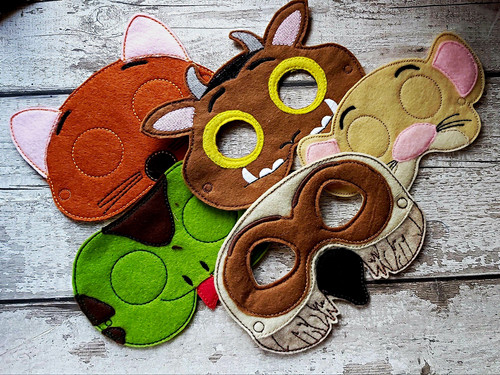 Handmade felt gruffalo - handmade,