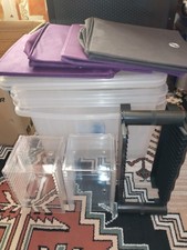Joblot 10 x Storage Boxes Lids Tubs Cd Racks Records Dvds Books Clothes☃️?