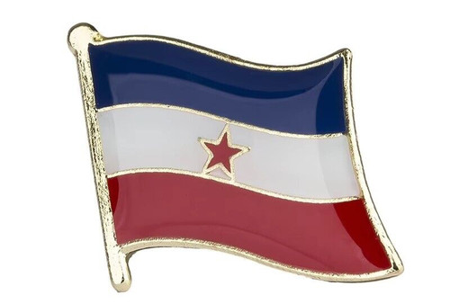 Yugoslavia flag lapel pin - yugoslavia,