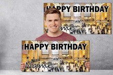 Personalised Grand Central Station Birthday Banner Party Decorations Pack of 2