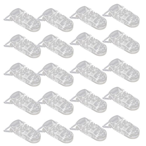 20pcs clear plastic bib - clear,