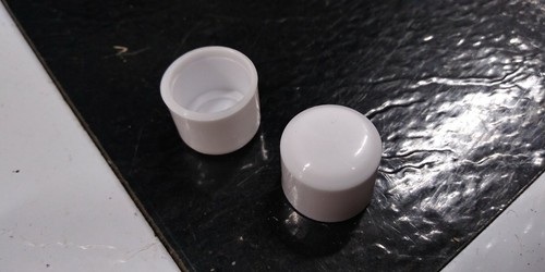 White sissybar end - 2,