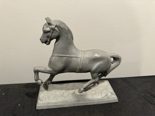 Antique spelter horse statue - antique,