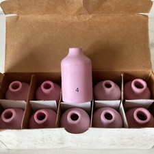 Weldmark Tig Welding  Torch Gas Lens Ceramic Cup  Size  4 - Pack of 10 54N18