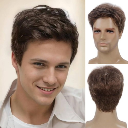 Synthetic wigs for men - synthetic,