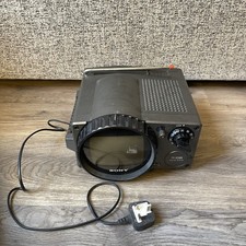 Vintage 1970's Sony TV-511UK Portable Rotating Screen Black & White Television