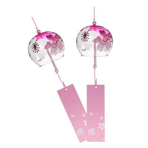 2pcs japanese style glass wind - 2pcs,
