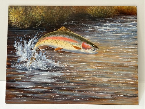 Fish painting fishing jumping - fish,
