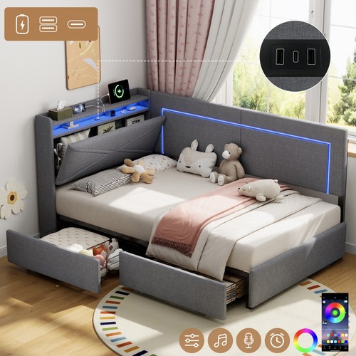 3ft single daybed grey - daybed,