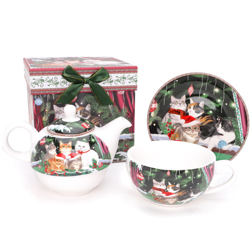 Christmas concepts tea set - christmas,