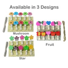 10 PCS Mini Wooden Photo