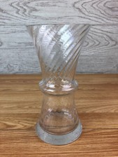 Clear glass vase with - clear,