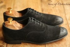 Church's Eton Black Rough-Out suede Oxford Shoes Mens UK 7 F US 8 EU 41