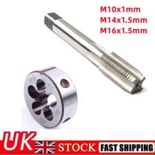 M14x1.5 M16x1.5 M10x1mm Metric Tap and Die Set HSS Machine Thread Tap Round Die