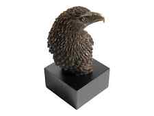 Bald Eagle Head on Plinth Cold