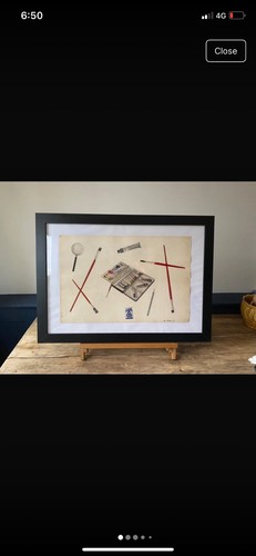Painting retro mixed media - ,