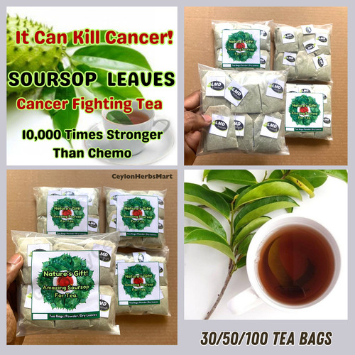 Soursop leaves tea - leaves, bags