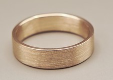 Mens 9ct Gold Flat Wedding