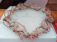 PartyLite P7827 Dew Drop Ring Beaded Woven Garland Reef