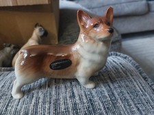 Vintage Coopercraft Welsh Corgi, ceramic dog ornament